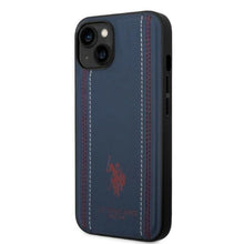 Заредете изображение във визуализатора на галерията – US Polo USHCP14SPFAV iPhone 14 6.1 "navy blue / navy blue Leather Stitch - TopMag

