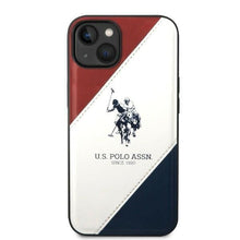Заредете изображение във визуализатора на галерията – US Polo USHCP14SPSO3 iPhone 14 6.1 "white / white Tricolor Embossed - TopMag
