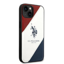 Заредете изображение във визуализатора на галерията – US Polo USHCP14SPSO3 iPhone 14 6.1 "white / white Tricolor Embossed - TopMag
