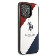 Заредете изображение във визуализатора на галерията – US Polo USHCP14XPSO3 iPhone 14 Pro Max 6.7 "white / white Tricolor Embossed - TopMag

