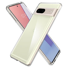 Заредете изображение във визуализатора на галерията – Spigen Ultra Hybrid case for Google Pixel 7 transparent
