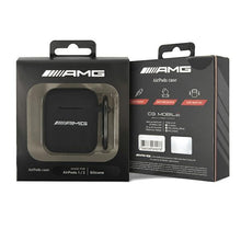 Заредете изображение във визуализатора на галерията – AMG AMA2RBK AirPods cover czarny/black Silicone Big Logo - TopMag

