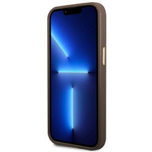 Заредете изображение във визуализатора на галерията – Guess GUHMP14MU4GPRW iPhone 14 Plus 6.7 "brown / brown hard case 4G Logo Plate MagSafe - TopMag

