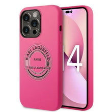 Заредете изображение във визуализатора на галерията – Karl Lagerfeld KLHCP14LSRSGRCF iPhone 14 Pro 6.1 "hardcase pink / pink Silicone RSG - TopMag
