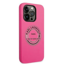 Заредете изображение във визуализатора на галерията – Karl Lagerfeld KLHCP14LSRSGRCF iPhone 14 Pro 6.1 "hardcase pink / pink Silicone RSG - TopMag
