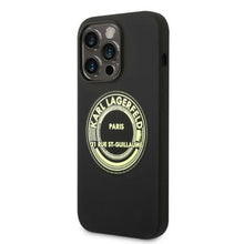 Заредете изображение във визуализатора на галерията – Karl Lagerfeld KLHCP14LSRSGRCK iPhone 14 Pro 6.1 "hardcase black / black Silicone RSG - TopMag
