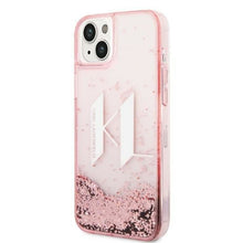 Заредете изображение във визуализатора на галерията – Karl Lagerfeld KLHCP14MLBKLCP iPhone 14 Plus 6.7 &quot;pink / pink hardcase Liquid Glitter Big KL - TopMag
