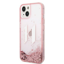 Заредете изображение във визуализатора на галерията – Karl Lagerfeld KLHCP14SLBKLCP iPhone 14 6.1 "pink / pink hardcase Liquid Glitter Big KL - TopMag
