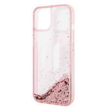 Заредете изображение във визуализатора на галерията – Karl Lagerfeld KLHCP14SLBKLCP iPhone 14 6.1 "pink / pink hardcase Liquid Glitter Big KL - TopMag
