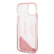Заредете изображение във визуализатора на галерията – Karl Lagerfeld KLHCP14SLBKLCP iPhone 14 6.1 "pink / pink hardcase Liquid Glitter Big KL - TopMag
