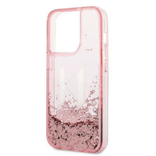 Заредете изображение във визуализатора на галерията – Karl Lagerfeld KLHCP14XLBKLCP iPhone 14 Pro Max 6.7 "pink / pink hardcase Liquid Glitter Big KL
