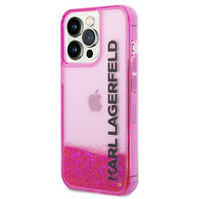 Заредете изображение във визуализатора на галерията – Karl Lagerfeld KLHCP14XLCKVF iPhone 14 Pro Max 6.7 "pink / pink hardcase Liquid Glitter Elong - TopMag
