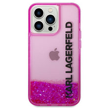 Заредете изображение във визуализатора на галерията – Karl Lagerfeld KLHCP14XLCKVF iPhone 14 Pro Max 6.7 "pink / pink hardcase Liquid Glitter Elong - TopMag
