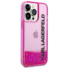 Заредете изображение във визуализатора на галерията – Karl Lagerfeld KLHCP14XLCKVF iPhone 14 Pro Max 6.7 "pink / pink hardcase Liquid Glitter Elong - TopMag
