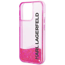 Заредете изображение във визуализатора на галерията – Karl Lagerfeld KLHCP14XLCKVF iPhone 14 Pro Max 6.7 "pink / pink hardcase Liquid Glitter Elong - TopMag
