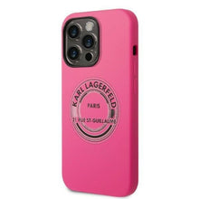 Заредете изображение във визуализатора на галерията – Karl Lagerfeld KLHCP14XSRSGRCF iPhone 14 Pro Max 6.7 "hardcase pink / pink Silicone RSG - TopMag
