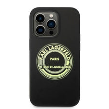 Заредете изображение във визуализатора на галерията – Karl Lagerfeld KLHCP14XSRSGRCK iPhone 14 Pro Max 6.7 "hardcase black / black Silicone RSG - TopMag
