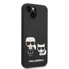 Заредете изображение във визуализатора на галерията – Karl Lagerfeld KLHMP14MSSKCK iPhone 14 Plus 6.7 "hardcase black / black Liquid Silicone Karl &amp; Choupette Magsafe - TopMag
