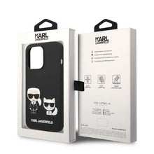 Заредете изображение във визуализатора на галерията – Karl Lagerfeld KLHMP14XSSKCK iPhone 14 Pro Max 6.7 "hardcase black / black Liquid Silicone Karl &amp; Choupette Magsafe - TopMag

