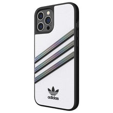 Заредете изображение във визуализатора на галерията – Adidas OR Moudled Case PU iPhone 12 Pro Max white/white 43712
