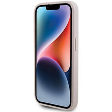 Заредете изображение във визуализатора на галерията – Guess 4G Metal Gold Logo case for iPhone 15 Pro - pink
