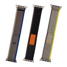 Заредете изображение във визуализатора на галерията – Trail Velcro strap for Apple Watch 42/44/45/49mm - light gray
