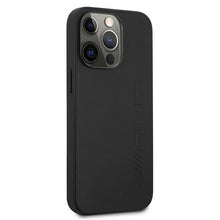 Заредете изображение във визуализатора на галерията – AMG AMHCP13XDOLBK iPhone 13 Pro Max 6,7" czarny/black hardcase Leather Hot Stamped
