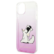 Заредете изображение във визуализатора на галерията – Original faceplate case karl lagerfeld klhcp14mcfnrcpi for iphone 14 plus (choupette eat / pink)
