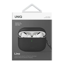 Заредете изображение във визуализатора на галерията – Uniq case Lino AirPods Pro 2 gen Silicone grey/ash grey
