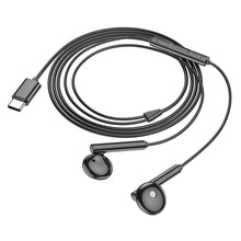 Заредете изображение във визуализатора на галерията – Borofone Earphones BM82 Art music with microphone Type C black
