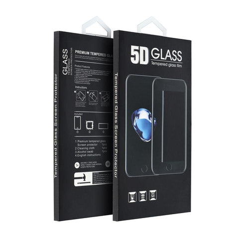 5D Full Glue Tempered Glass - for Xiaomi Redmi Note 12 Pro / 12 Pro + / 12 Explorer black