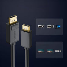 Заредете изображение във визуализатора на галерията – DisplayPort cable - DisplayPort Ugreen DP102 4K 1m - black
