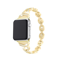 Заредете изображение във визуализатора на галерията – Bracelet loop for Apple Watch 38/40/41 design 3 gold
