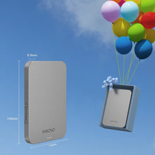 Заредете изображение във визуализатора на галерията – Hinovo magnetic wireless power bank MagSafe 5000mAh 15W gray (MB1-5000)
