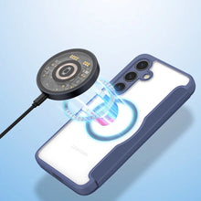 Заредете изображение във визуализатора на галерията – Dux Ducis Skin X Pro case for Samsung S24+ with magnetic ring and flap - blue
