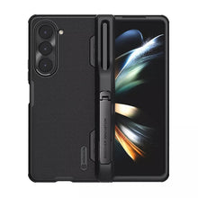 Заредете изображение във визуализатора на галерията – Nillkin Super Frosted Shield Fold Case for Samsung Galaxy Z Fold 5 5G black (pen holder)
