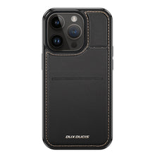 Заредете изображение във визуализатора на галерията – 3in1 Wallet Case with Stand for iPhone 15 Pro Max MagSafe RFID Blocker Dux Ducis Rafi Mag - Black
