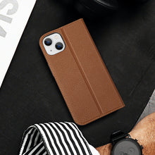 Заредете изображение във визуализатора на галерията – Dux Ducis Skin X2 case for iPhone 14 case with magnetic flap brown
