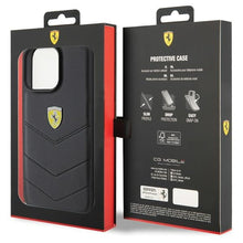 Заредете изображение във визуализатора на галерията – Original FERRARI hardcase Quilted Metal Logo FEHCP15XRDUK do Iphone 15 Pro Max Black
