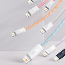 Заредете изображение във визуализатора на галерията – Baseus Dynamic 2 Series cable USB-A - Lightning 2.4A 480Mbps 2m purple
