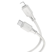 Заредете изображение във визуализатора на галерията – HOCO cable Type C to iPhone Lightning 8-pin Power Delivery 27W Assistant X101 gray (30pcs/box)
