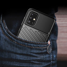 Заредете изображение във визуализатора на галерията – Thunder Case Flexible Tough Rugged Cover TPU Case for Samsung Galaxy A21S black
