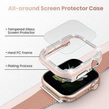 Заредете изображение във визуализатора на галерията – Case for Apple Watch 45mm Diamond black-silver
