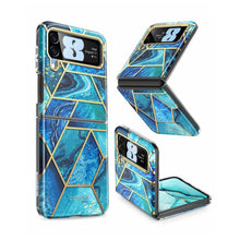 Заредете изображение във визуализатора на галерията – Supcase COSMO GALAXY Z Flip 4 MARBLE BLUE - TopMag
