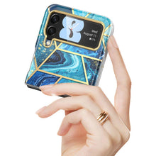 Заредете изображение във визуализатора на галерията – Supcase COSMO GALAXY Z Flip 4 MARBLE BLUE - TopMag
