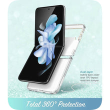 Заредете изображение във визуализатора на галерията – Supcase COSMO GALAXY Z Flip 4 MARBLE BLUE - TopMag

