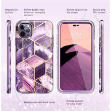 Заредете изображение във визуализатора на галерията – Supcase COSMO IPHONE 14 PRO MAX MARBLE PURPLE - TopMag
