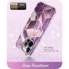 Заредете изображение във визуализатора на галерията – Supcase COSMO IPHONE 14 PRO MAX MARBLE PURPLE - TopMag
