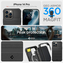 Заредете изображение във визуализатора на галерията – SPIGEN GEO ARMOR 360 MAG MAGSAFE IPHONE 14 PRO BLACK - TopMag
