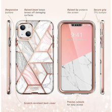 Заредете изображение във визуализатора на галерията – SUPCASE COSMO IPHONE 13 / 14 MARBLE PINK - TopMag
